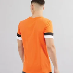 Outlet Herre teamRISE Trænings T-shirt Golden Poppy/​ Sort/​ Hvid Træning|T-Shirts Og Undertrøjer