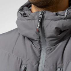 Clearance Herre Tech Logo Puffer Jakke Koksgrå Jakker Og Frakker·Jakker Og Frakker