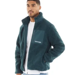 Discount Herre Teddy Fleecetøj Grøn Hættetrøjer Og Sweatshirts·Fleecetøj|Træningsdragter Og Joggingbukser·Fleecetøj