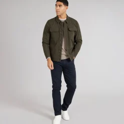 Clearance Herre Teknisk Overskjorte Khaki T-Shirts, Poloer Og Skjorter·Skjorter|Jakker Og Frakker·Jakker Og Frakker
