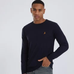 Clearance Herre Theory Rundhals Trøje Blå Trøjer Og Cardigans·Trøjer