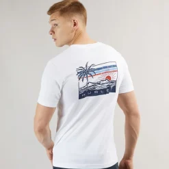 Online Herre Throwback T Shirt Hvid Traditionel T-Shirts, Poloer Og Skjorter·T-Shirts Og Undertrøjer