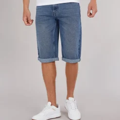 New Herre Tillforth Baggy Denim Shorts Shorts Og Badetøj·Shorts