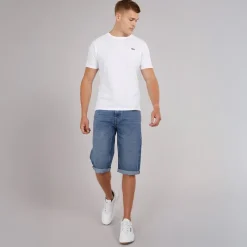 New Herre Tillforth Baggy Denim Shorts Shorts Og Badetøj·Shorts