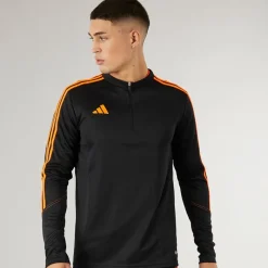 Outlet Herre Tiro 23 Club 1/​4 lynlås træningstop /​signal orange T-Shirts Og Undertrøjer|Træning