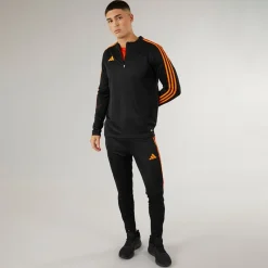 Outlet Herre Tiro 23 Club 1/​4 lynlås træningstop /​signal orange T-Shirts Og Undertrøjer|Træning