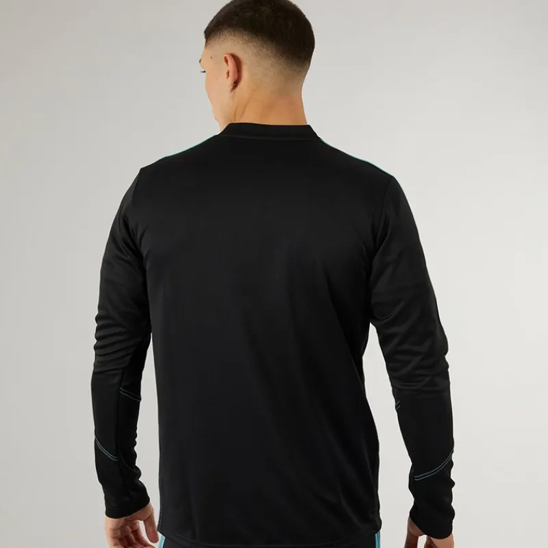 Online Herre Tiro 23 Club 1/4 Zip Træningstop /Preloved Blå Træning|T-Shirts Og Undertrøjer