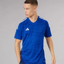 Hot Herre Tiro 23 Konkurrence trøje Team Royal Blue/Hvid Træning|T-Shirts Og Undertrøjer