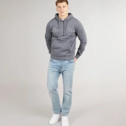 New Herre Trassi Hættetrøje Steel Grey Hættetrøjer Og Sweatshirts·Hættetrøjer