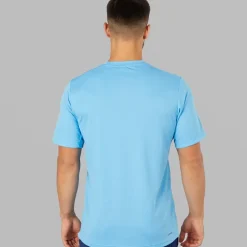 Sale Herre Træn Essentiel Basis T-shirt Semi Blue Burst/​Sort Træning|T-Shirts Og Undertrøjer