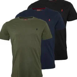 Sale Herre T-shirts 3-pak Mix Sort/​Grøn/​Marineblå T-Shirts, Poloer Og Skjorter·Multipakker|Multipakker·T-Shirts Og Undertrøjer