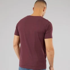Online Herre T-shirts 3-pak Navy/​Khaki/​Burgundy T-Shirts, Poloer Og Skjorter·Multipakker|Multipakker·T-Shirts Og Undertrøjer