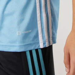 Hot Herre T-shirt Tabela 23 Light Blue/Hvid Træning|T-Shirts Og Undertrøjer