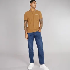 Discount Herre tvillingippede polo Light Brown T-Shirts, Poloer Og Skjorter·Poloer