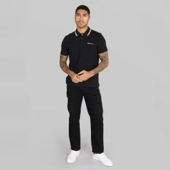 New Herre tværstribet polo skjorte T-Shirts, Poloer Og Skjorter·Poloer