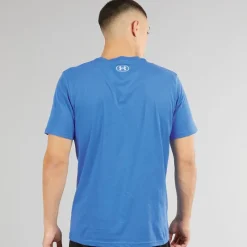 Best Herre UA Sportstyle Venstre Bryst Kortærmet T-shirt Blå Atlantis/​Blå Rolig Træning|T-Shirts Og Undertrøjer