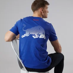 New Herre Vcarb T-shirt Blå T-Shirts, Poloer Og Skjorter·T-Shirts Og Undertrøjer