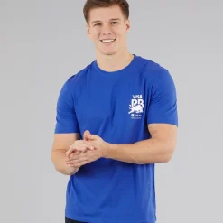New Herre Vcarb T-shirt Blå T-Shirts, Poloer Og Skjorter·T-Shirts Og Undertrøjer