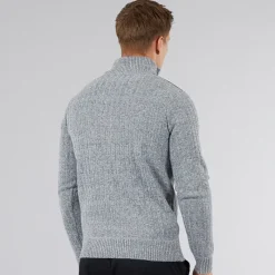 Best Herre Verto 1 /​ 4 Zip Funnel Neck Jumper Lys Grå Melering Trøjer Og Cardigans·Trøjer