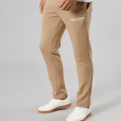 Clearance Herre Vesterbro Joggingbukser Med Åben Kant Silver Mink/​Hvid Jeans Og Bukser·Joggingbukser|Træningsdragter Og Joggingbukser·Joggingbukser