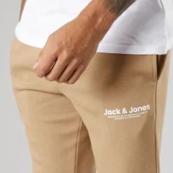 Clearance Herre Vesterbro Joggingbukser Med Åben Kant Silver Mink/​Hvid Jeans Og Bukser·Joggingbukser|Træningsdragter Og Joggingbukser·Joggingbukser