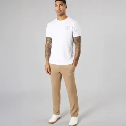 Clearance Herre Vesterbro Joggingbukser Med Åben Kant Silver Mink/​Hvid Jeans Og Bukser·Joggingbukser|Træningsdragter Og Joggingbukser·Joggingbukser