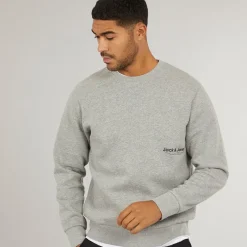 Online Herre Vesterbro Side Sweatshirt Lys Grå Marl/​Sort Hættetrøjer Og Sweatshirts·Sweatshirts