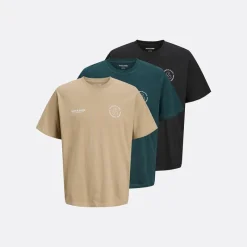 Online Herre Vesterbro Sport Tre Pak Afslappet Pasform T-shirts Insignia Blå /​ Sølv Salvie /​ Magisk Skov T-Shirts, Poloer Og Skjorter·Multipakker|Multipakker·T-Shirts Og Undertrøjer