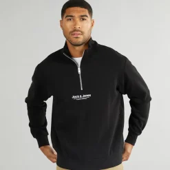 Online Herre Vesterbro 1/​4 Zip Sweatshirt /​ Hvid Hættetrøjer Og Sweatshirts·Sweatshirts