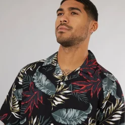 Outlet Herre Wayne Kortærmet Viscose Skjorte T-Shirts, Poloer Og Skjorter·Skjorter