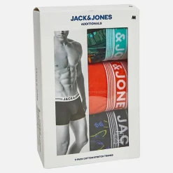 Herre West Tre Pak Underbukser Sort/​Tangerine Tango/​Sort Multipakker·Undertøj|Undertøj, Sokker Og Nattøj·Boxer Shorts