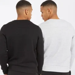 Online Herre Winston To-pakke Trøjer Sort/​Grå Multipakker·Hættetrøjer Og Sweatshirts|Hættetrøjer Og Sweatshirts·Sweatshirts