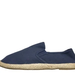 Online Herre Yacht Espadriller Marineblå Lærredgummisko|Lærredgummisko