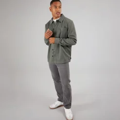 Sale Herre Yuno Overshirt Castor Grå T-Shirts, Poloer Og Skjorter·Skjorter|Jakker Og Frakker·Jakker Og Frakker