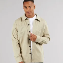 Herre Yuno Overshirt Irish Cream T-Shirts, Poloer Og Skjorter·Skjorter|Jakker Og Frakker·Jakker Og Frakker