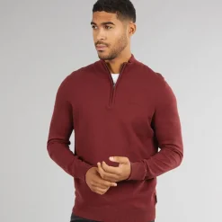 Best Herre 1/​4 Zip Funnel Neck Jumper Vin Trøjer Og Cardigans·Trøjer