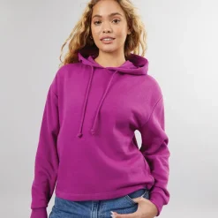 Discount Hættetrøje med lange ærmer Chilli Festival Fuchsia til kvinder Dame Hættetrøjer Og Sweatshirts·Hættetrøjer