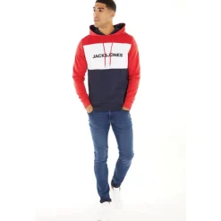 Best Hættetrøje med Logo-Blokering Tango Rød til herre Hættetrøjer Og Sweatshirts·Hættetrøjer