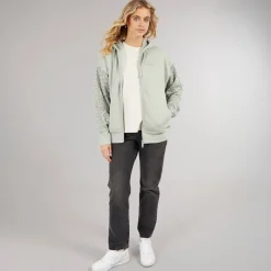 Clearance Hættetrøje med lynlås til kvinder Sage Dame Hættetrøjer Og Sweatshirts·Hættetrøjer