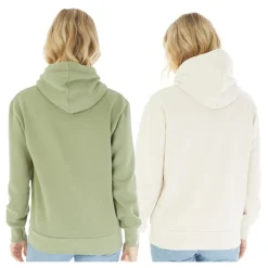 Online Hættetrøjer til kvinder Leane 2-pak Blød Khaki/​Sten Grå Dame Hættetrøjer Og Sweatshirts·Hættetrøjer