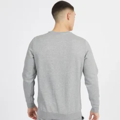 Outlet Hættetrøje til Herre Small Logo Crew Mellemgrå Meleret Hættetrøjer Og Sweatshirts·Sweatshirts