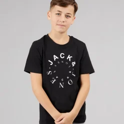 New JACK AND JONES Drenge Neto T-shirts Sort T-Shirts Og Undertrøjer