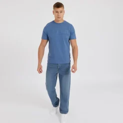 Hot Jeans til Herre Jeffers Løstsiddende Mid Blå Vask Jeans Og Bukser·Jeans