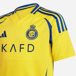 Outlet Junior Drenge ANFC Al-Nassr 24/​25 Hjemme Trøje Impact Yellow/​Royal Blue Tøj|T-Shirts Og Undertrøjer