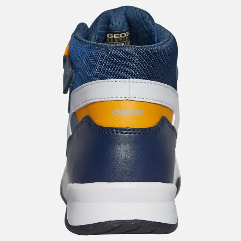 Clearance Junior Drenge Perth høj top sneakers Avio/Grå Sneakers|Sneakers