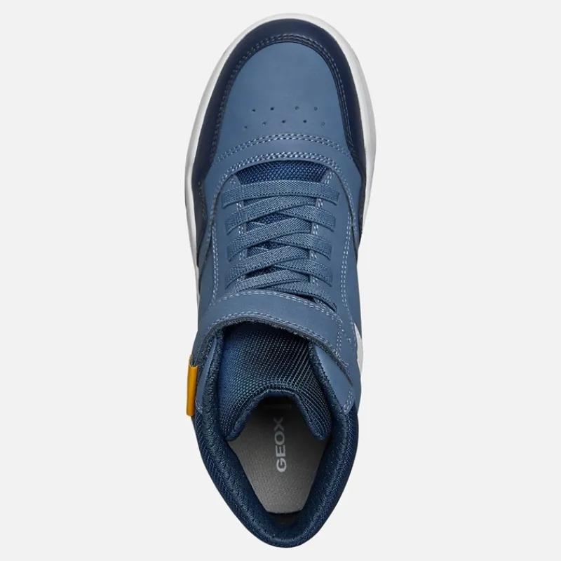 Clearance Junior Drenge Perth høj top sneakers Avio/Grå Sneakers|Sneakers