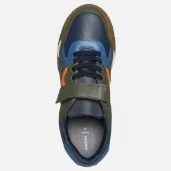 Clearance Junior Drenge Rann træner Military/​Orange Sneakers|Sneakers