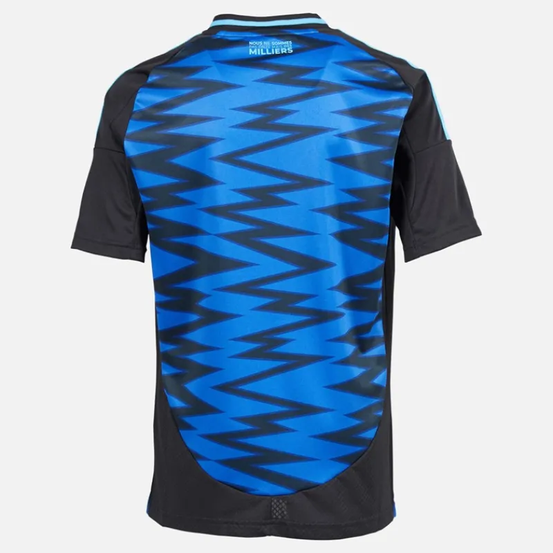 Clearance Junior Drenge RCSA Racing Club De Strasbourg 24/25 Tredje trøje Team Royal Blue/Sort Tøj|T-Shirts Og Undertrøjer