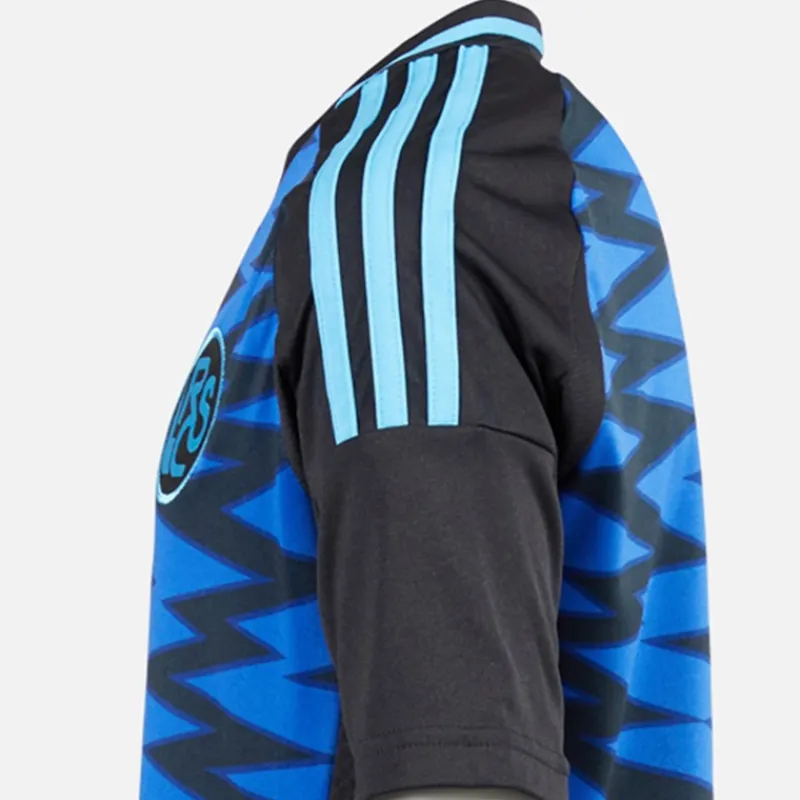Clearance Junior Drenge RCSA Racing Club De Strasbourg 24/25 Tredje trøje Team Royal Blue/Sort Tøj|T-Shirts Og Undertrøjer