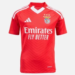 Online Junior Drenge SLB Benfica 24/​25 hjemme trøje Benfica Red Tøj|T-Shirts Og Undertrøjer